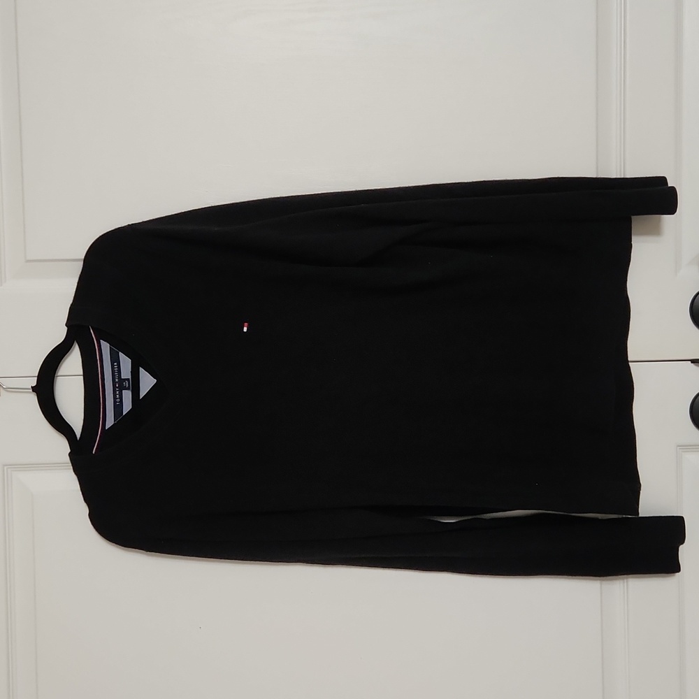 Tommy Hilfiger 100% Cotton Classic Navy Fine Knit Sweater